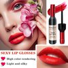 WYBLZPXZ 6 Colors Wine Lip Tint,Liquid Wine Lipstick,Wine Tint Lip Stain,Matte Long Lasting Waterproof Lip Gloss Set for Creating Natural Moisturizing Lip Makeup