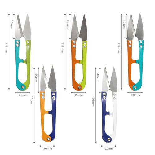 Haikole Embroidery Scissors,5PCS Sewing Scissors,4.1Inch Thread Cutter for Embroidery Cross Stitch Sewing Craft Supplies DIY Supplies,Stainless Multipurpose Use Snips Scissors for Sewing (5)