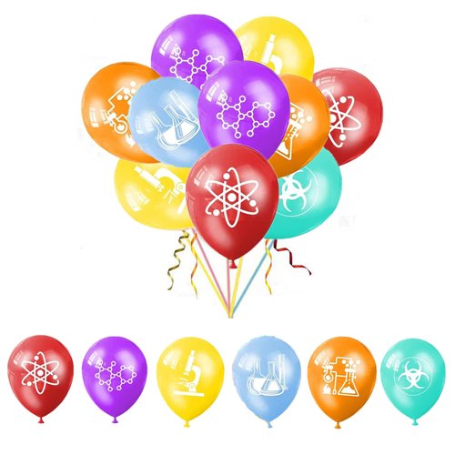 36 Pcs Science Balloons，Science Themed Balloons for Holiday Celebrations Science Themed Party Supplies