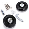 OwnMy 60mm x 17mm Luggage Suitcase Replacement Wheels, Rubber Swivel Caster Wheels Bearings Repair Kits, A Set of 2
