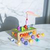 Wooden Montessori Toys for 1-3 Year Old，Animal Cognitive Games, Fishing Games Preschool Learning Educational Toys, Baby's Birthday Gifts, Magnetic Fishing Game for Toddlers 1-3