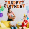 PANRRPERS Basketball Happy Birthday Banners，Basketball Themed Party Decorations，Basketball Slam Dunk Garland Birthday Party Bunting Sign for Kids Teenagers Boys Men