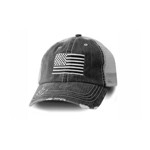 Honor Country USA American Flag Baseball Cap Black