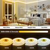TENDIST 46FT White LED Strip Lights 3000K-6500K, Light Strip Cool and Warm White Alexa Compatible, Dimmable 24V App Smart LED Lighting with Remote, Under Cabinet Light for Kitchen, Bedroom, Closet