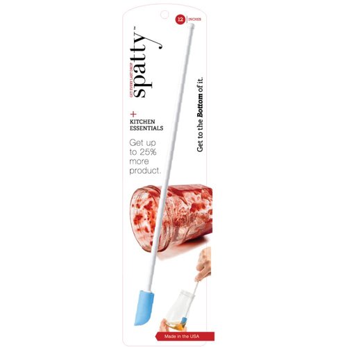 Spatty Daddy Kitchen Spatula (12 Inch Blue) Shark Tank Mom Made Scrapes Last Drop From Jars, Ketchup, Icing, Peanut Butter, Spreading or Mixing Gifts for Cooks, Grandma, Stocking Stuffers For Her