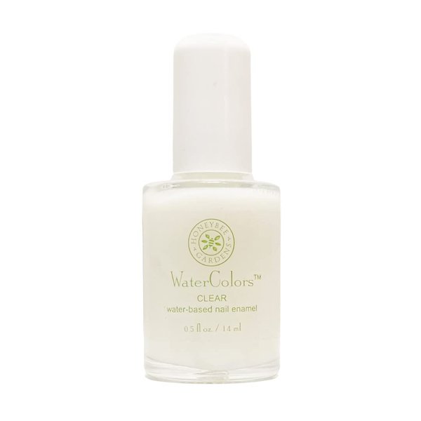 Honeybee Gardens Water-Based Nail Enamel: Eco-Friendly, Odorless & Vibrant | Clear, 0.5 fl oz
