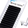 Volume Lash Extensions D Curl Easy Fan Volume Lashes 11-17mm Length Supply Self Fanning Eyelash Extensions 0.07mm Automatic Blooming Lashes (0.07-D, 13mm)