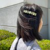 Linpeng Beaded Hair Barrettes for Women, Handmade Acrylic Jewel Gems French Hair Clip Accessories, Gift for Her, 1 pc