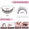 SONAFEEL False Lashes Natural Look Eye Lashes Pack Short Natural Eyelashes Wispy Strip Lashes Small Crisscross Daily Fake Eyelashes Reusable Faux 3d Mink Lashes Pestañas Postizas Naturales