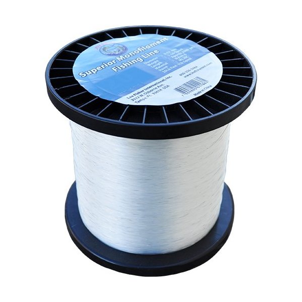 Joy Fish monofilament fishing line 100 lb test approx. 430 yards, 1 lb spool white (Twin Pack)