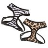 East Side Collection Polyester Plush Zebra-Print Dog Harness, Small