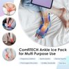 ComfiTECH Ankle Ice Pack Wrap for Injuries Reusable Heel Ice Pack for Ankle Plantar Fasciitis, Achilles Tendonitis, Sprained Ankles, Foot Pain & Heel Spur Cold Therapy