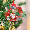 Fancy Land 16 Sets Christmas Crafts for Kids Holiday Winter Foam DIY Christmas Wreath Ornaments Craft Kits Christmas Activities Classroom Home Decorations