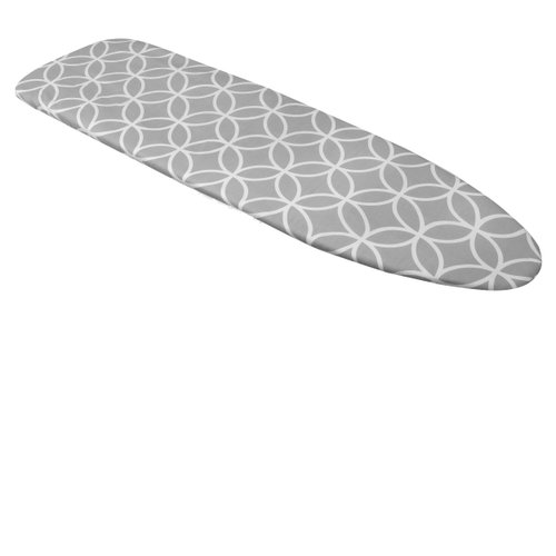 Westex Deluxe Triple Layer Extra-Thick Ironing Board Cover & Pad, 100% Cotton, Stain Resistant, Circles, Standard Size 15 x 54 Inch