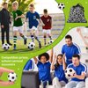 30 Pack Mini Foam Soccer Balls Sports Stress Balls Soccer Party Favors Footballs 1.2 Inch Anxiety Relief Sports Ball for Kids Adults with Drawstring Mesh Bag