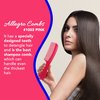 Allegro Combs 1003 Tangle Tamer Hair Comb Wide Tooth Shower Comb For Curly Hair Wet Or Dry Detangler Women’s Combs Made In The USA. 2 Piece. (Pink)