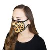 Saris and Things Leopard Print Reusable Face Mask Washable Face Cover for Women, Teens - 2 Layers Soft Luxurious Stretch Fabric Snug Fit