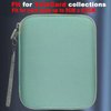 Card Case Compatible for Yoto Card Case Holder 80 Pockets Card Folder Card Binder with Zipper fit 2.3 * 3.4 inch Mini Audiobook Cards (Green)