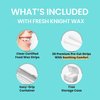 Braces Wax,10 Pack. Dental Wax for Braces & Aligners - 50 Premium Orthodontic Wax Strips, Wax for Teeth, Vitamin E + Aloe. Includes storage case. Food Grade. Fresh Knight. (Vitamin E + Aloe Vera)