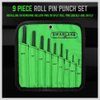 SWANLAKE 9-Pieces Roll Pin Punch Set, Removing Repair Tool with Holder for Automotive, Watch Repair,Jewelry and Craft
