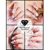 36 Pcs Luxury Nail Charms, TOROKOM 3D Dangle Nail Art Rhinestones Gold Silver Heart Pearl Crystal Gems Nail Diamond for Girl Women DIY Nail Design Craft Jewelry Making