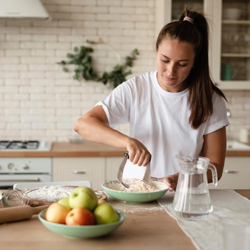 ALLTOP Stainless Steel Pastry Blender Cutter and Bench Scraper Set, Efficient Multipurpose Kitchen Baking Essential Tool with Comfortable Grip Handle-Perfect for Nut, Pie and Dough Processing - Black