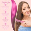 Allegro Combs 61 XL Rat Tail Combs Wide Tooth Comb Detangling Hair Styling Coarse Hair Foiling Thick Back Parting Combs Hairstylist Combs For Women Made In USA 3 Pc. (Light Pink)