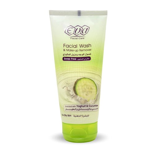(5.07 oz /150 ml) Eva Facial Wash And Make Up Remover Enriched With Cucumber And Yoghurt This Natural Blend Revives Your Skin Balances Its Level And Thus Reduces Dehydration For Oily Skin