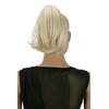 CAISHA by PRETTYSHOP Bun Hairpiece Ponytail With Butterfly Clip Hair Bun Bridal Hairstyle Hepburn Bun Scrunchie Straight Platinum Blonde H413