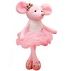 Ruzucoda Plush Mouse Stuffed Animals Toys Ballerina Dolls Ballet Dance Recital Gifts for Girls 15.5 Inches (Pink)