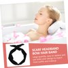 Beatifufu 4pcs Hair Tie Hair Jewels for Women Girl Headbands Wire Headband Headbands for Women Makeup Elastic Daily Headwear Twisted Hairband Spa Headbands for Girls Scarf Iron Bow Tie