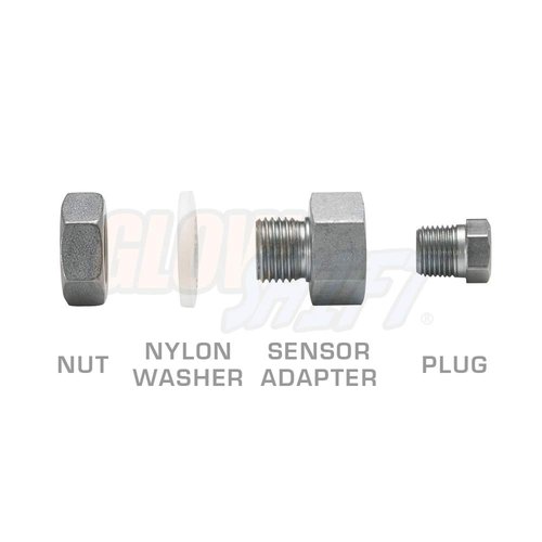 GlowShift Transmission Pan & Oil Pan Temperature Sensor Thread Adapter Kit - Drain Plug