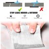360Tronics Waterproof Butyl Tape 2" x 16ft, Upgraded Outdoor All-Weather Leak Proof Aluminum Foil Tape with Butyl Rubber Adhesive for Roof Crack, RV, Awning, Gutters Leakage Patching
