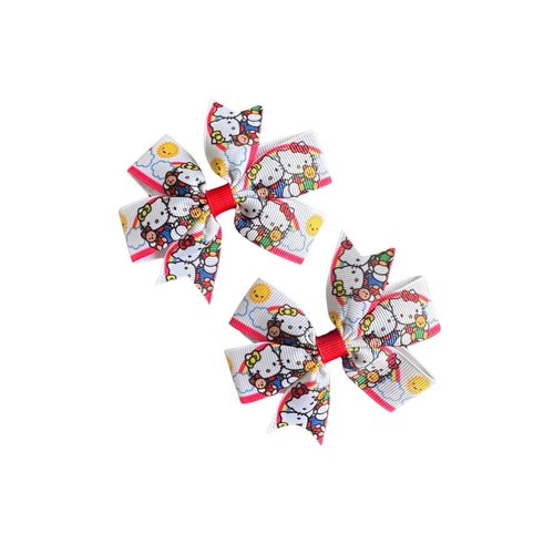 Kitty Inspired Hair Bow Set by Inspired Bows