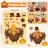 OHOME Thanksgiving Stickers - Thanksgiving Crafts for Kids - DIY Turkey Stickers,Kids Thanksgiving Games Gifts Activities Party Favors Supplies | Thanksgiving Decorations (24 Sheets)