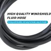 AUCELI Windshield Washer Hose Kit 22 Pcs Set, 4M Washer Fluid Hose, 6 Pcs Hose Connectors, 2 Fan Nozzles, Connect Car Water Pump and Nozzles Suitable for Most Car Windshield Fluid Tubing