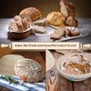 9 Inch Proofing Baskets, WERTIOO Banneton Proofing Basket Set of 2+ Bread Making + Bread Lame+ Danish Whisk+ Bowl Scraper+ Linen Liner Bread Baking Supplies, Gifts for Bakers
