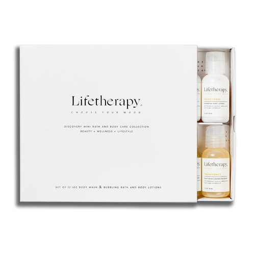 Mini Lotion and Wash Gift Set | Hydrating Body Lotion and Body Wash and Bubbling Bath Gift Set of 12