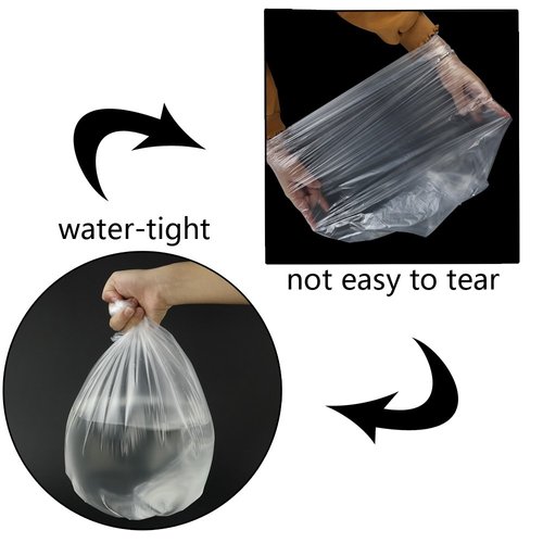 Yubine 1.5 Gallon Clear Trash Bags, 220 Counts