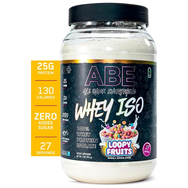 All Black Everything 25g Whey Protein Powder | Fruity Cereal Milk | 27 Servings | Whey Protein Isolate | Low Carbs & Low Sugar | MCTs