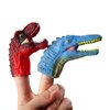 Dinosaur Finger Puppets Toys,Soft Rubber Bath Animal Head Finger Toys, Dinosaur Pinata Stuffers, Dinosaur Birthday Party Supplies Favors Decorations for Kids Toddlers Boys Girls (DinosaurPuppet_KB10)