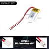 3.7V 70mAh 451220 Lipo Battery Rechargeable Lithium Polymer ion Battery Pack with JST Connector
