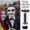 Go Ho Red White and Royal Blue Face Body Paint(7 oz) for Halloween Makeup,Cream Water Based Vampire Skeleton Face Paint for Adults Children SFX Cosplay Makeup,4th of July Accessories