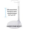 Kaiser Doll Stand 2001 - White Doll Stand for 6 1/2" to 10" Dolls and Action Figures (Best for 8" dolls)