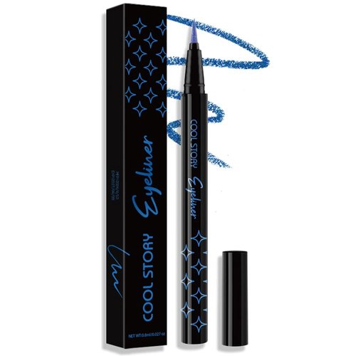 BEUKING Glitter Liquid Eyeliner, Pearlescent Sequins Diamond Ultra-Fine Tip Shining Eyeliner, Waterproof Long-Lasting Anti-Smudge, Highly Pigmented Eyeshadow Halloween Festival Sparkle Eye Makeup (4#)