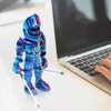 SAMIQU 3D Printed Skeleton Warrior Joint Free, Skeleton Knight Collectible Figurine,Perfect for Home Office Décor & Gift