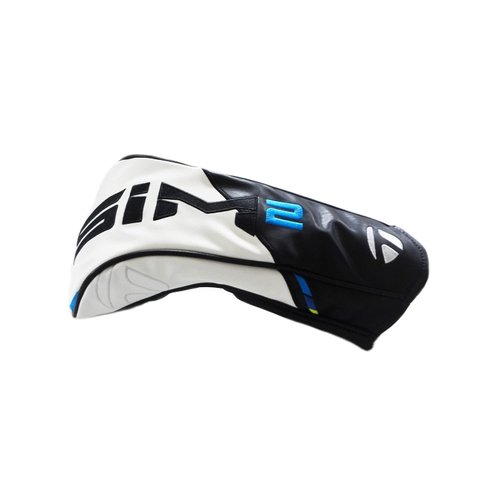 TaylorMade New 2021 Golf Sim2 Driver Headcover Black/White/Blue/Lime Neon