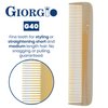 Giorgio Beard Combs Set - Handmade Ivory Beard Comb Kit for Beard and Mustache Grooming - Includes Fine and Wide Tooth Pocket Dresser Comb + Fine Tooth Straightening Comb + Fine Teeth Mustache Comb