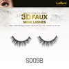 Laflare Silk Lashes 3D FAUX MINK Eyelashes, Light, Reusable, Handmade, Natural Looking, Professional Easy to Apply Eyelashes in a Knitted Style1-3 PACKS BUNDLE SPECIAL (3, SD05B)