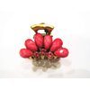 small mini metal jeweled antique bronze hair claw clip Set A (Primary color: Red)